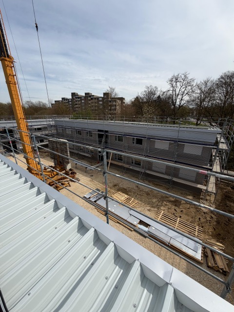 Großprojekt Solar München – Neubauprojekt mit Kran